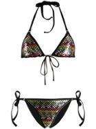 Missoni Mare Sequin Embroidered Bikini Set - Black