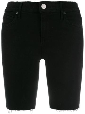 Rta Fitted Denim Shorts - Black
