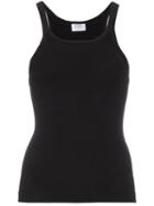 Re/done Ribbed Tank Top - Black