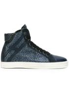 Hogan Rebel Creased Effect Hi-top Sneakers