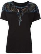 Marcelo Burlon County Of Milan 'el Risco' T-shirt, Women's, Size: Xxs, Black, Cotton/pvc