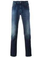 Stone Island Straight Leg Jeans, Men's, Size: 33, Blue, Cotton/spandex/elastane