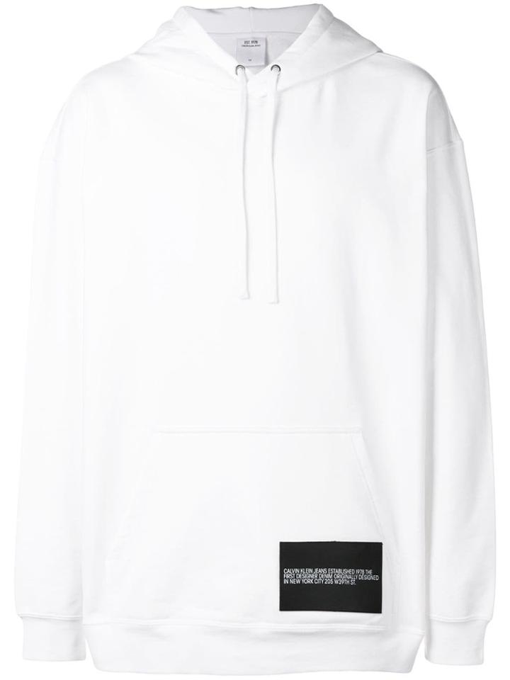 Calvin Klein Jeans Modernist Graphic Hoodie - White