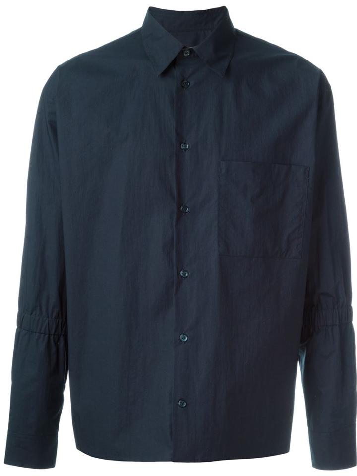 Marni Chest Pocket Shirt, Men's, Size: 48, Blue, Cotton