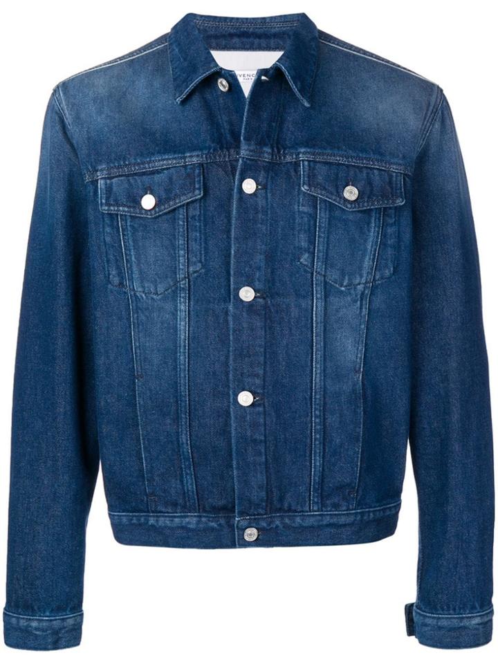 Givenchy Cropped Denim Jacket - Blue