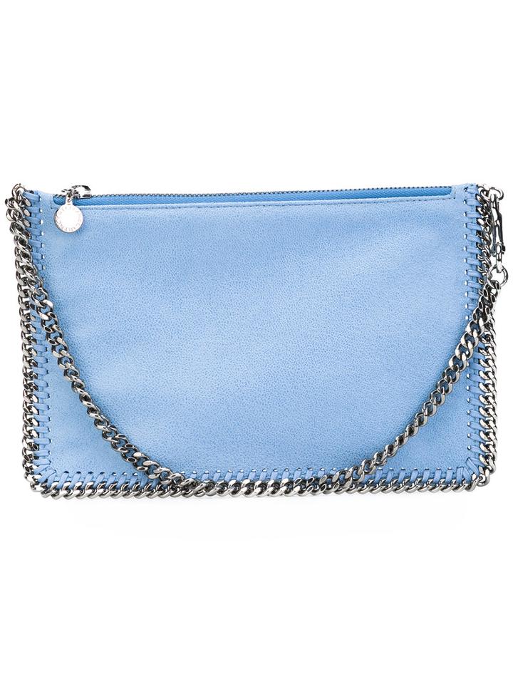 Stella Mccartney 'falabella' Pouch, Women's, Blue, Artificial Leather
