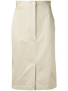 Ter Et Bantine - Button-up Skirt - Women - Cotton - 42, Nude/neutrals, Cotton