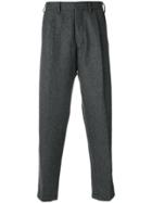 The Gigi Tapered Cropped Trousers - Grey