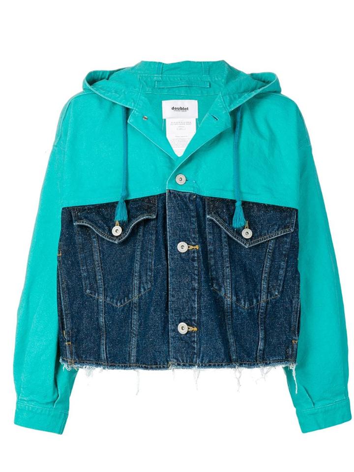 Doublet Two-tone Denim Jacket - Blue