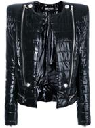 Balmain Open-front Zipped Jacket - Black