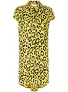 Saint Laurent - Cheetah Print Shirt Dress - Women - Viscose - 36, Black, Viscose