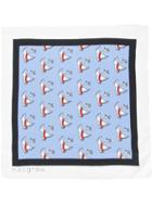 Macgraw Swan Print Necktie - White