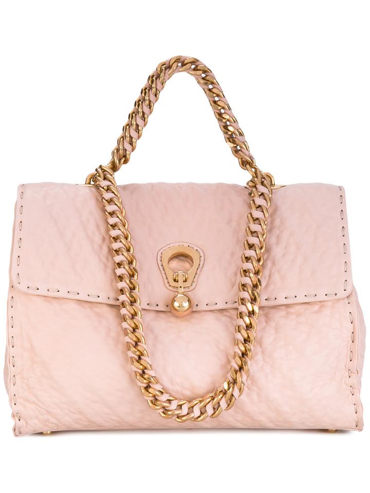 Ermanno Scervino - Chain Shoulder Bag - Women - Leather - One Size, Pink/purple, Leather