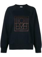 Toteme Monogram Print Sweatshirt - Blue