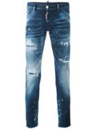 Dsquared2 - Distressed Skinny Jeans - Men - Cotton/spandex/elastane - 44, Blue, Cotton/spandex/elastane