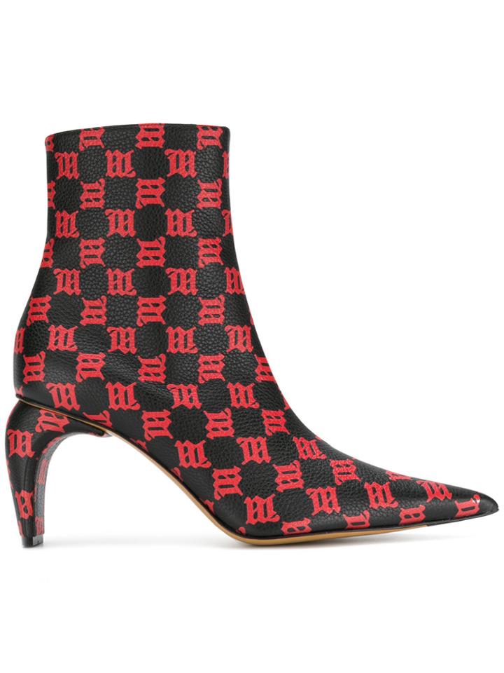 Misbhv Checked Boots - Black