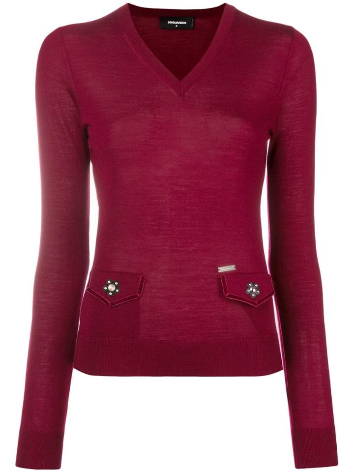 Dsquared2 Patch Pockets Knit Sweater