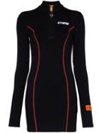 Heron Preston Half-zip Mini Dress - Black