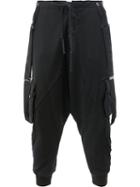 Shigoto X Cropped Trousers - Men - Silk/cotton/rayon/wool - 1, Black, Silk/cotton/rayon/wool, Greg Lauren