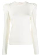 Zimmermann Structured Knitted Top - White