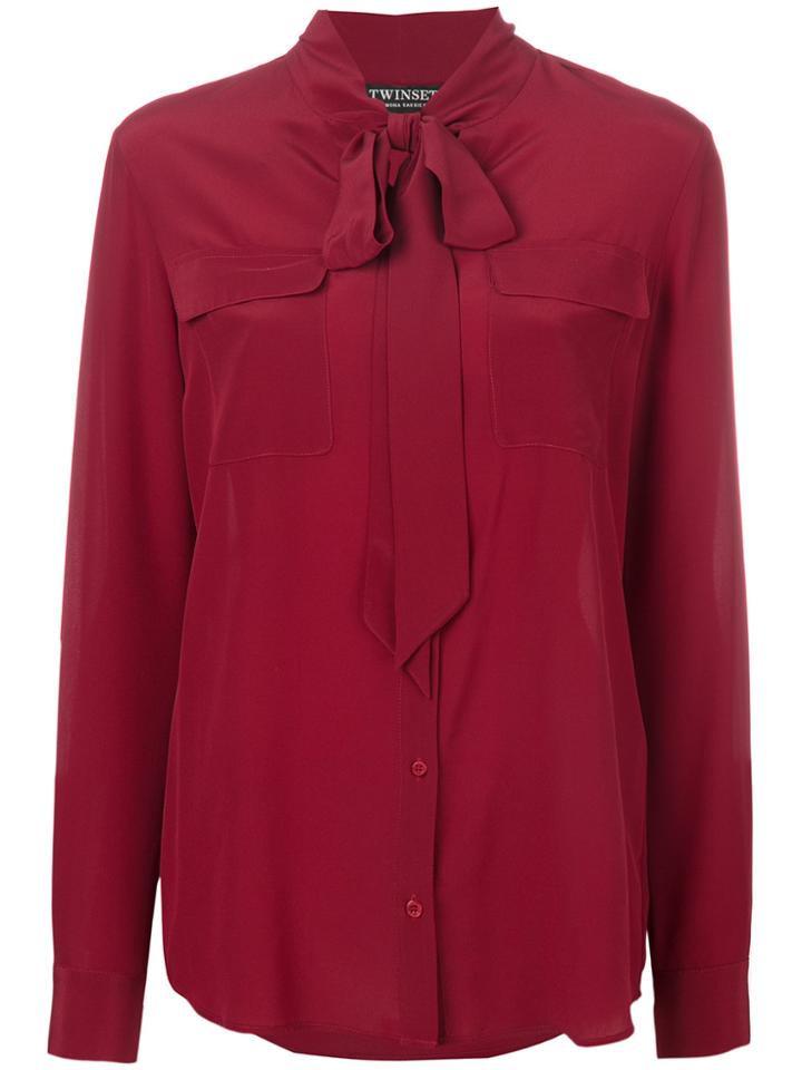Twin-set Classic Fitted Blouse - Red