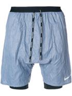 Nike Crinkle Running Shorts - Blue