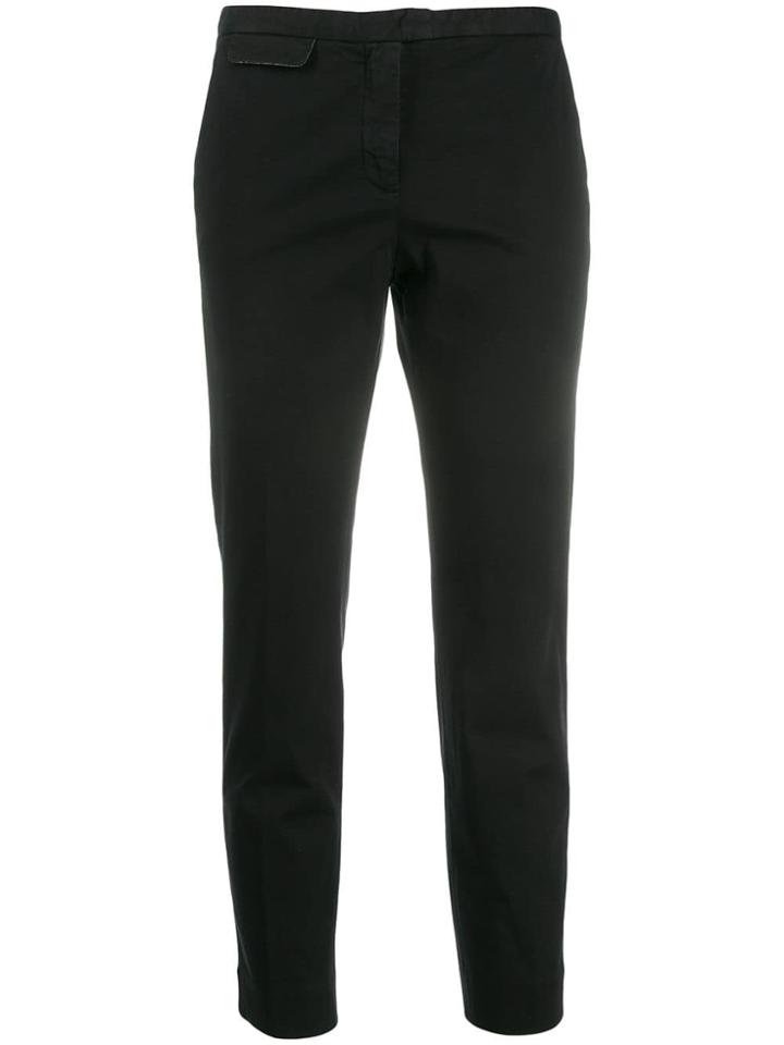 Fabiana Filippi Cropped Skinny Trousers - Black