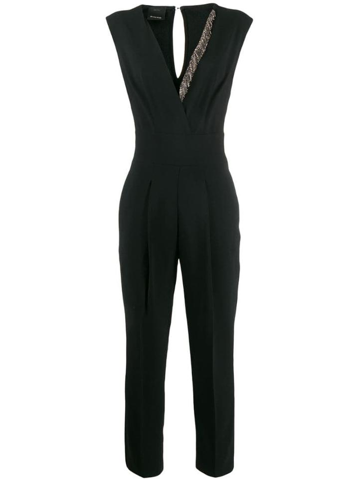 Pinko Embellished Detail Jumpsuit - Black