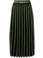 Off-white Knit Plisse Skirt - Black