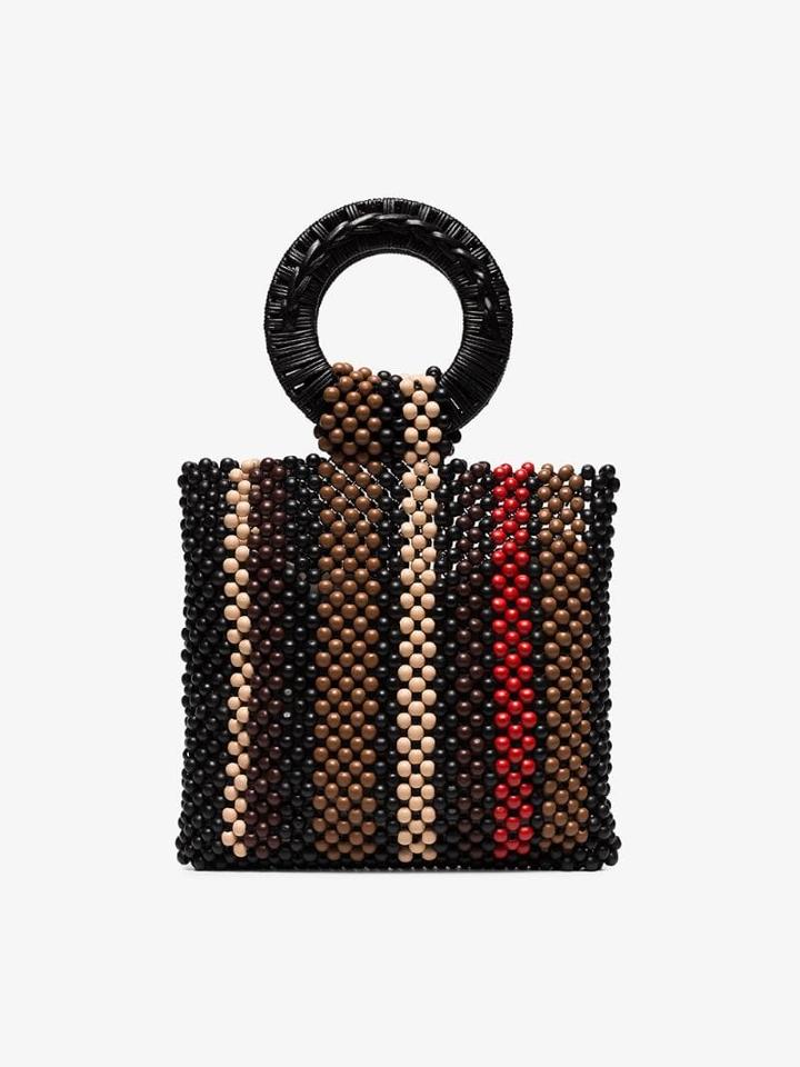 Ulla Johnson Arusi Beaded Tote Bag - Brown