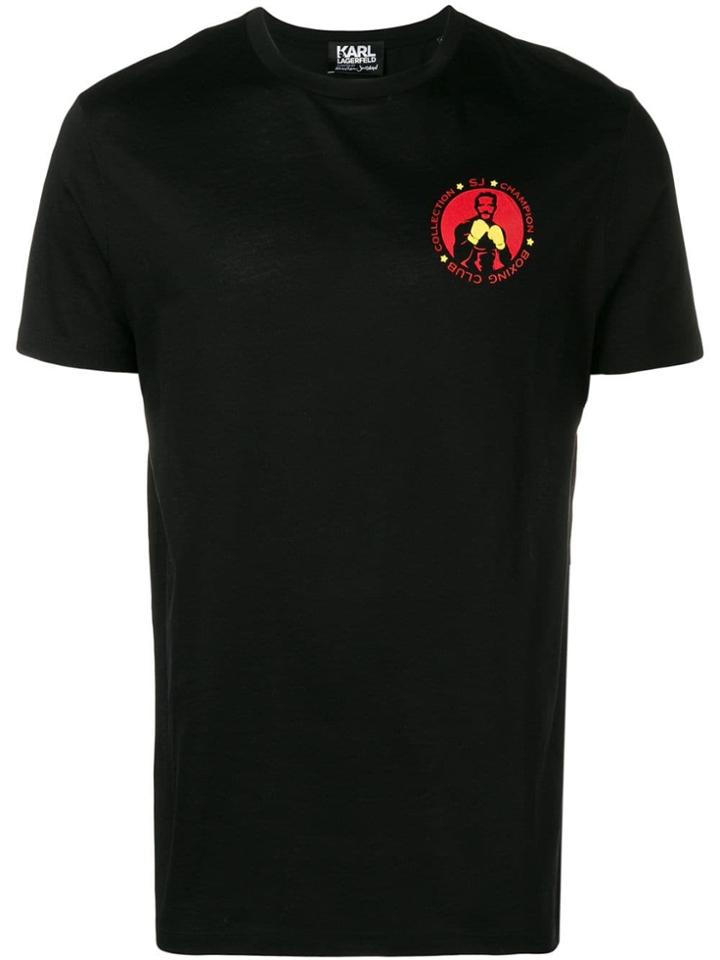 Karl Lagerfeld Sebastien Headline T-shirt - Black