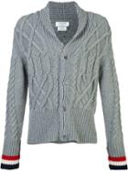Thom Browne Thick Cable Knit Cardigan - Grey