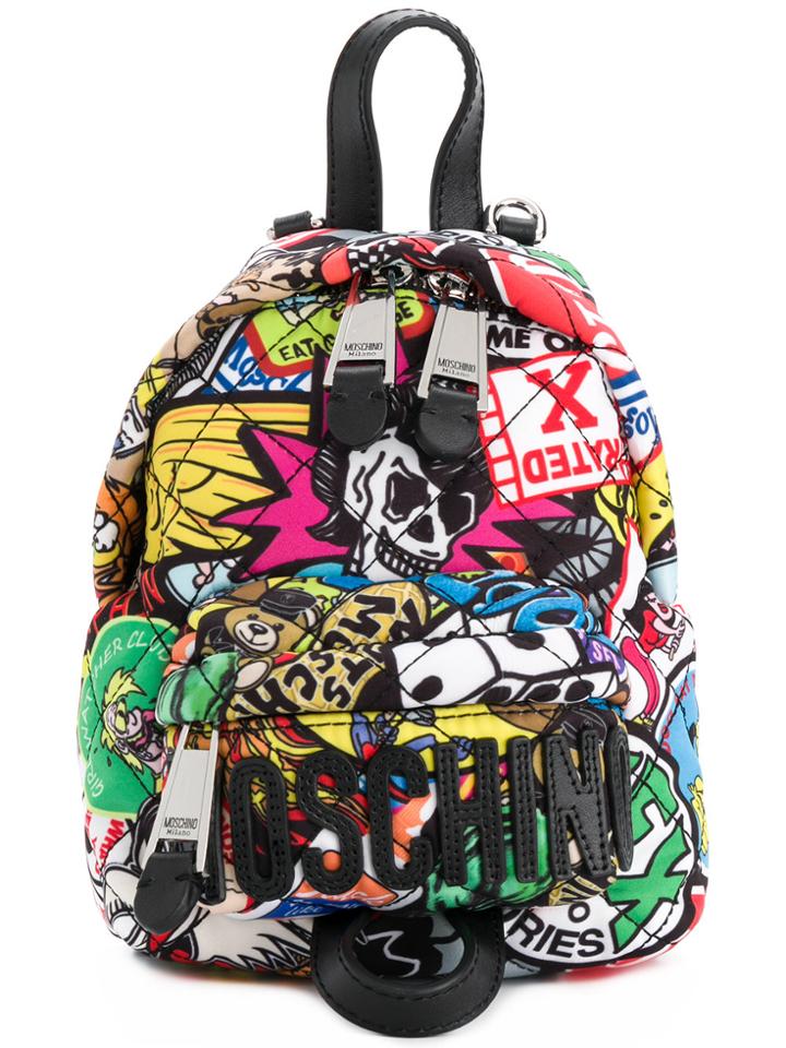 Moschino Micro Quilted Backpack - Multicolour