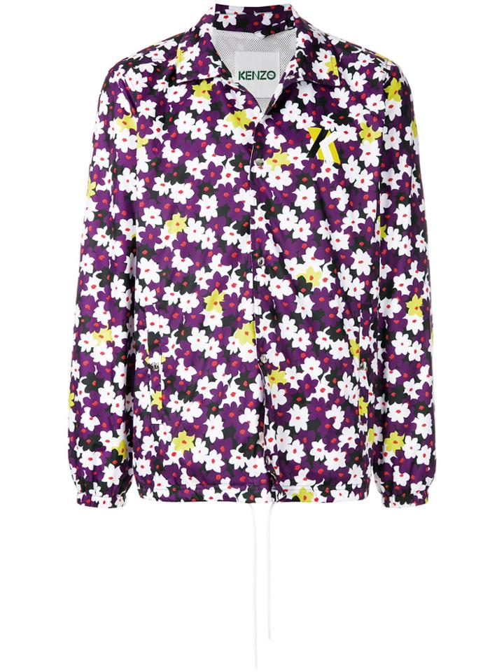 Kenzo Floral Lightweight Jacket - Pink & Purple