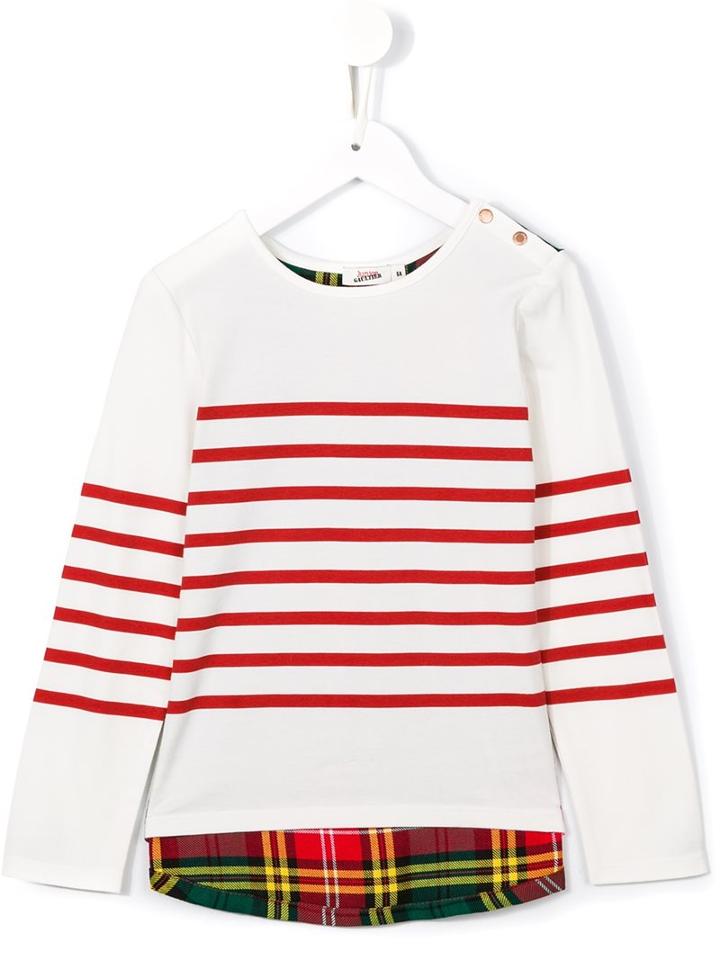 Junior Gaultier Striped Top, Girl's, Size: 12 Yrs, White