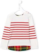 Junior Gaultier Striped Top, Girl's, Size: 12 Yrs, White