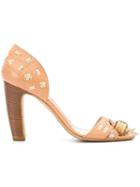 Céline Pre-owned Block Heel Sandals - Brown