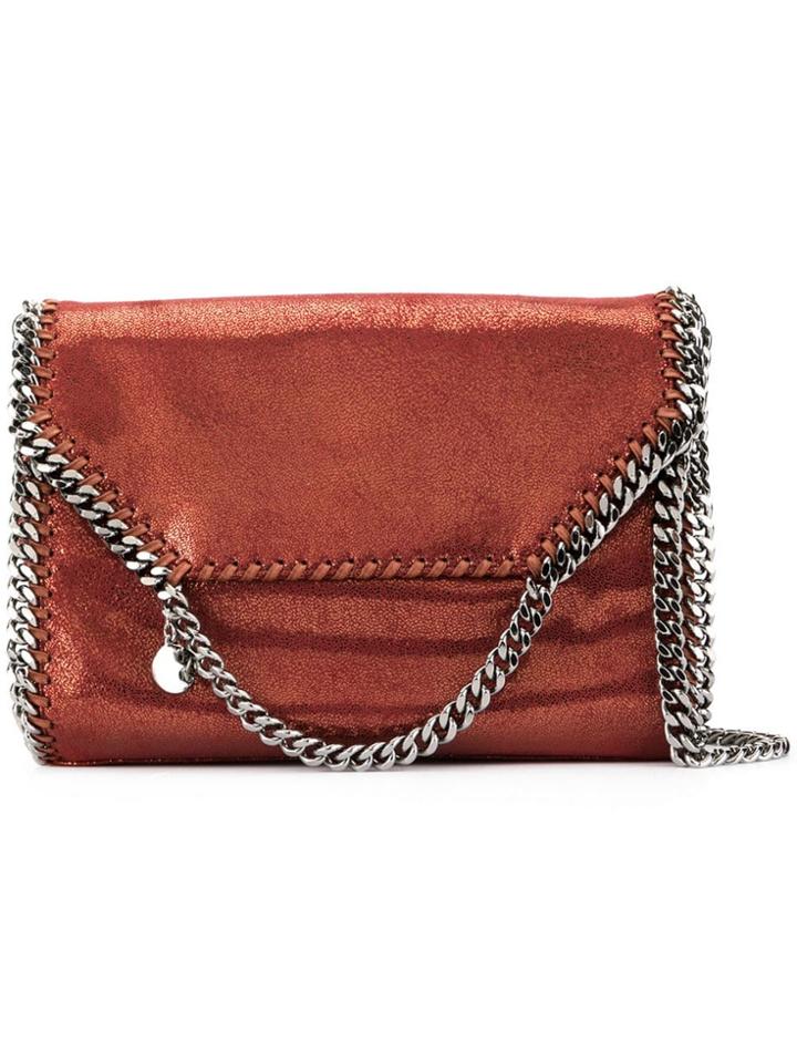 Stella Mccartney Large Falabella Shiny Dotted Chamois Shoulder Bag -