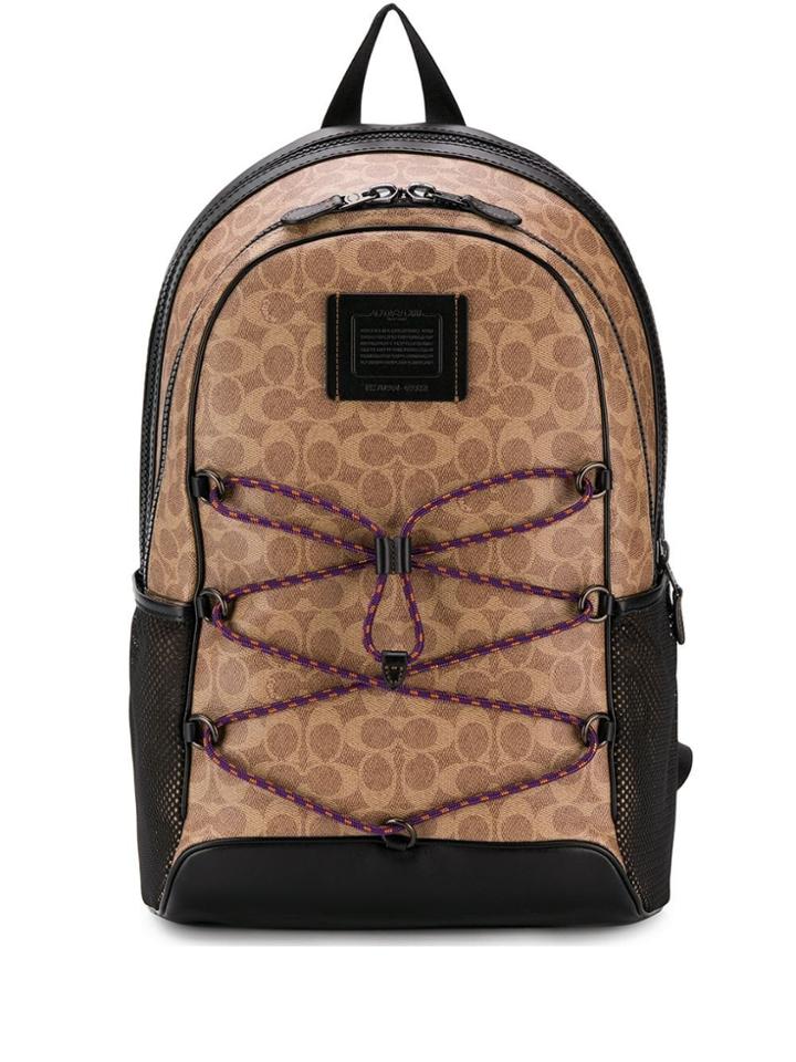 Coach Logo Backpack - Neutrals