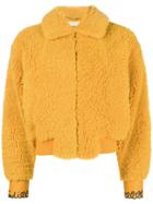 Fendi Embellished Bomber Jacket - Yellow & Orange