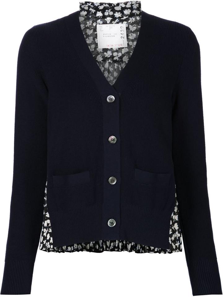 Sacai Chiffon Back Cardigan