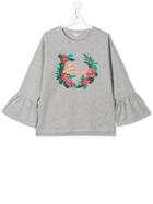 Kenzo Kids Printed Logo Sweatshirt - Grey