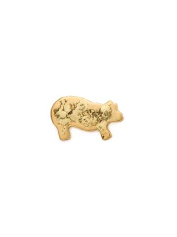 Hirondelle Single Pig Motif Earring
