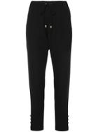 Alexandre Vauthier Elasticated High-waisted Trousers - Black