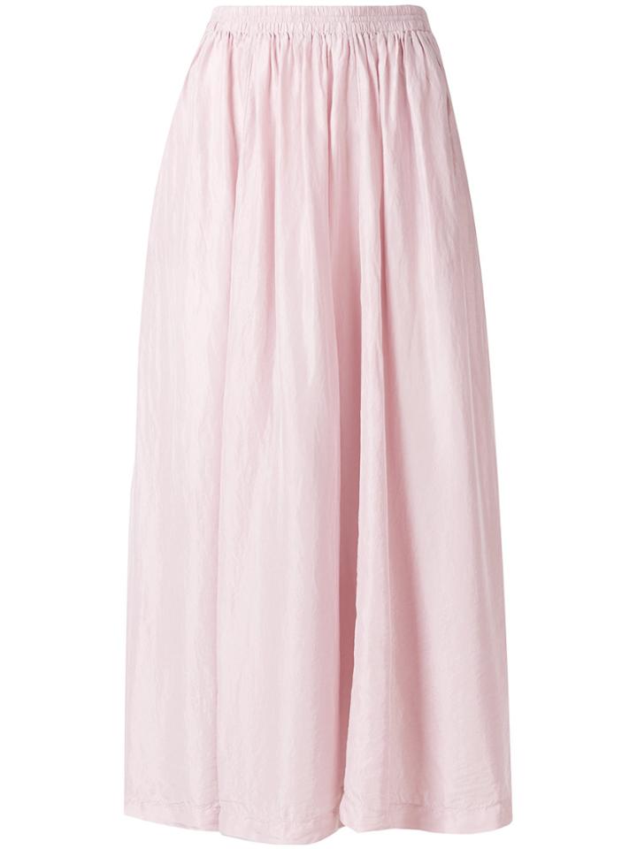 Forte Forte Silk Midi Skirt - Pink & Purple