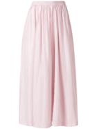 Forte Forte Silk Midi Skirt - Pink & Purple