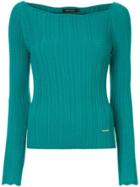 Loveless Ribbed Jumper - Green