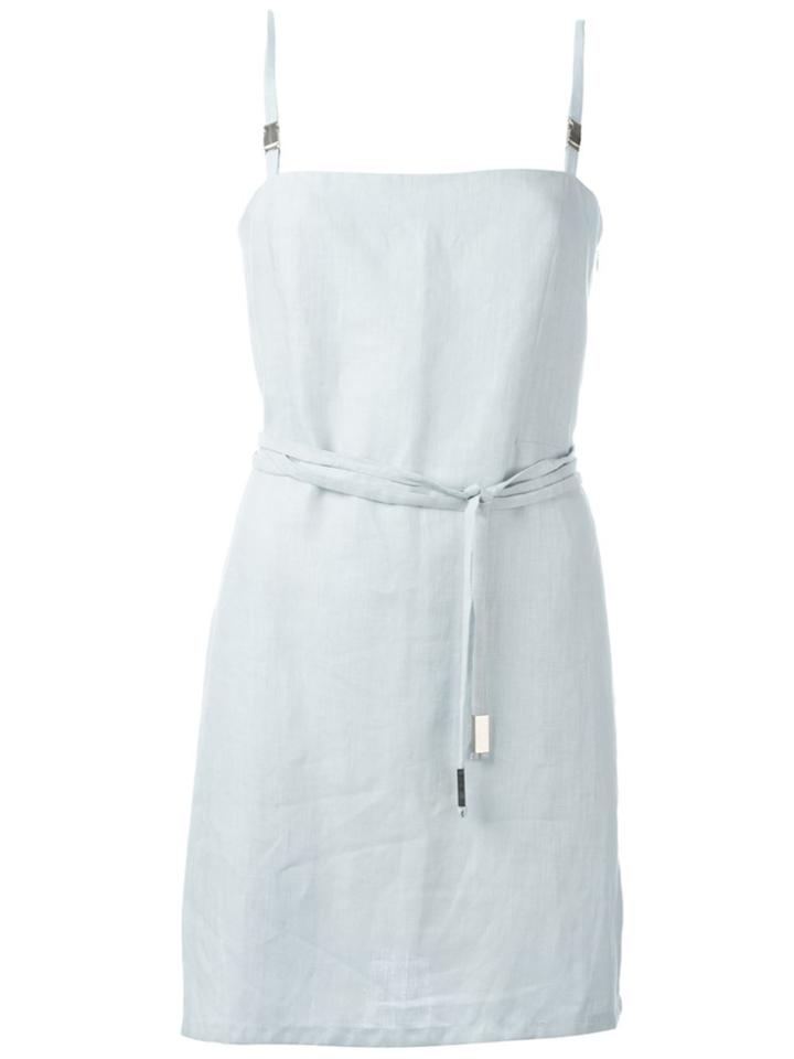 Jean Louis Scherrer Vintage Belted Mini Dress - Blue
