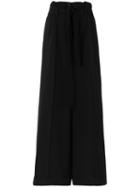 Gloria Coelho Wide Leg Trousers, Women's, Size: 38, Black, Polyester