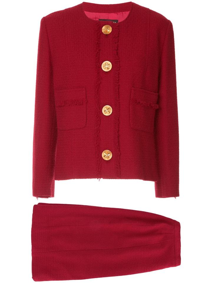 Chanel Vintage Tweed Suit - Red